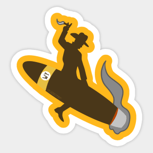 Wyo cigar cowboy Sticker